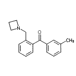 结构式 CAS# 898775-48-9, [2-(1-氮杂环丁基甲基)苯基](3-甲基苯基)甲酮