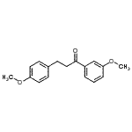 structure of CAS# 898775-54-7, 1-(3-Methoxyphenyl)-3-(4-methoxyphenyl)-1-propanone;3'-Methoxy-3-(4-methoxyphenyl)propiophenone