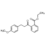 结构式 CAS# 898775-62-7, 乙基2-[3-(4-甲氧基苯基)丙酰]苯甲酸酯