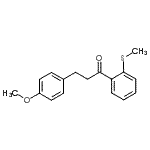结构式 CAS# 898775-68-3, 3-(4-甲氧基苯基)-1-[2-(甲硫基)苯基]-1-丙酮