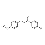structure of CAS# 898775-78-5, 1-(4-Fluorophenyl)-3-(4-methoxyphenyl)-1-propanone;4'-fluoro-3-(4-methoxyphenyl)propiophenone