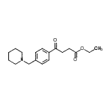 structure of CAS# 898775-79-6, Ethyl 4-oxo-4-[4-(1-piperidinylmethyl)phenyl]butanoate;Ethyl 4-oxo-4-[4-(piperidinomethyl)phenyl]butyrate