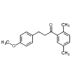 结构式 CAS# 898775-84-3, 1-(2,5-二甲基苯基)-3-(4-甲氧基苯基)-1-丙酮