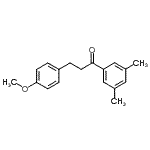 结构式 CAS# 898775-90-1, 1-(3,5-二甲基苯基)-3-(4-甲氧基苯基)-1-丙酮
