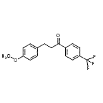 structure of CAS# 898776-07-3, 3-(4-Methoxyphenyl)-1-[4-(trifluoromethyl)phenyl]-1-propanone;3-(4-methoxyphenyl)-4'-trifluoromethylpropiophenone