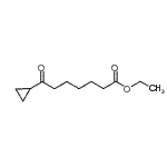 structure of CAS# 898776-33-5, Ethyl 7-cyclopropyl-7-oxoheptanoate;Ethyl 7-cyclopropyl-7-oxoheptanoate;MFCD01311667