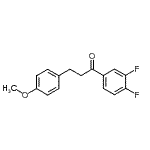 结构式 CAS# 898776-40-4, 1-(3,4-二氟苯基)-3-(4-甲氧基苯基)-1-丙酮