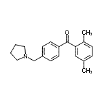 structure of CAS# 898776-47-1, (2,5-Dimethylphenyl)[4-(1-pyrrolidinylmethyl)phenyl]methanone;2,5-dimethyl-4'-pyrrolidinomethyl benzophenone