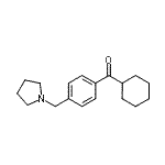 结构式 CAS# 898777-04-3, 环己基[4-(1-吡咯烷基甲基)苯基]甲酮