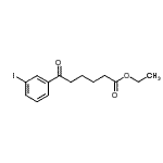结构式 CAS# 898777-30-5, 乙基6-(3-碘苯基)-6-氧代己酸酯
