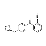 结构式 CAS# 898777-43-0, 2-[4-(1-氮杂环丁基甲基)苯甲酰基]苯甲腈