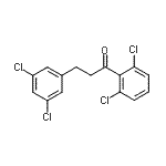 结构式 CAS# 898777-47-4, 1-(2,6-二氯苯基)-3-(3,5-二氯苯基)-1-丙酮