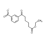 结构式 CAS# 898777-53-2, 乙基6-(3-硝基苯基)-6-氧代己酸酯