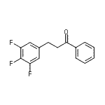 结构式 CAS# 898777-56-5, 1-苯基-3-(3,4,5-三氟苯基)-1-丙酮