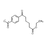 结构式 CAS# 898777-61-2, 乙基6-(4-硝基苯基)-6-氧代己酸酯