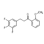结构式 CAS# 898777-64-5, 1-(2-甲氧基苯基)-3-(3,4,5-三氟苯基)-1-丙酮