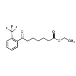 结构式 CAS# 898777-71-4, 乙基7-氧代-7-[2-(三氟甲基)苯基]庚酸酯