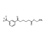 结构式 CAS# 898777-77-0, 乙基6-氧代-6-[3-(三氟甲基)苯基]己酸酯