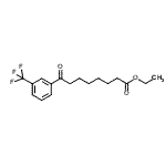 structure of CAS# 898777-79-2, Ethyl 8-oxo-8-[3-(trifluoromethyl)phenyl]octanoate;ethyl 8-oxo-8-(3-trifluoromethylphenyl)octanoate