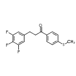 结构式 CAS# 898777-84-9, 1-[4-(甲硫基)苯基]-3-(3,4,5-三氟苯基)-1-丙酮