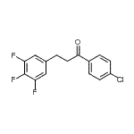 结构式 CAS# 898777-92-9, 1-(4-氯苯基)-3-(3,4,5-三氟苯基)-1-丙酮