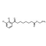 结构式 CAS# 898777-93-0, 乙基8-(2,3-二氯苯基)-8-氧代辛酸酯