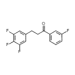 结构式 CAS# 898777-94-1, 1-(3-氟苯基)-3-(3,4,5-三氟苯基)-1-丙酮