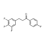 结构式 CAS# 898777-96-3, 1-(4-氟苯基)-3-(3,4,5-三氟苯基)-1-丙酮
