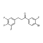 structure of CAS# 898778-15-9, 1-(4-Bromo-3-fluorophenyl)-3-(3,4,5-trifluorophenyl)-1-propanone;4'-bromo-3'-fluoro-3-(3,4,5-trifluorophenyl)propiophenone