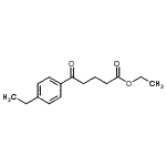 结构式 CAS# 898778-23-9, 乙基5-(4-乙基苯基)-5-氧代戊酸酯