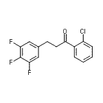 structure of CAS# 898778-24-0, 1-(2-Chlorophenyl)-3-(3,4,5-trifluorophenyl)-1-propanone;2'-chloro-3-(3,4,5-trifluorophenyl)propiophenone