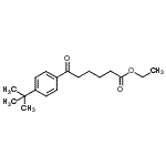 结构式 CAS# 898778-44-4, 乙基6-[4-(2-甲基-2-丙基)苯基]-6-氧代己酸酯