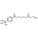 结构式 CAS# 898778-47-7, 乙基7-[4-(2-甲基-2-丙基)苯基]-7-氧代庚酸酯
