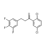 结构式 CAS# 898778-56-8, 1-(2,5-二氯苯基)-3-(3,4,5-三氟苯基)-1-丙酮