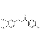 结构式 CAS# 898779-17-4, 1-(4-溴苯基)-3-(3,4-二甲基苯基)-1-丙酮