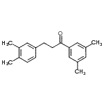 structure of CAS# 898779-47-0, 3-(3,4-Dimethylphenyl)-1-(3,5-dimethylphenyl)-1-propanone;3',5'-dimethyl-3-(3,4-dimethylphenyl)propiophenone