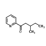 结构式 CAS# 898779-68-5, 3-甲基-1-(2-吡啶基)-1-戊酮