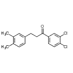 结构式 CAS# 898779-81-2, 1-(3,4-二氯苯基)-3-(3,4-二甲基苯基)-1-丙酮