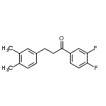 结构式 CAS# 898779-87-8, 1-(3,4-二氟苯基)-3-(3,4-二甲基苯基)-1-丙酮