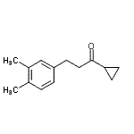 结构式 CAS# 898779-95-8, 1-环丙基-3-(3,4-二甲基苯基)-1-丙酮