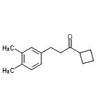 结构式 CAS# 898779-97-0, 1-环丁基-3-(3,4-二甲基苯基)-1-丙酮