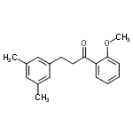 结构式 CAS# 898780-14-8, 3-(3,5-二甲基苯基)-1-(2-甲氧基苯基)-1-丙酮