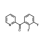 structure of CAS# 898780-15-9, (2,3-Difluorophenyl)(2-pyridinyl)methanone;2-(2,3-Difluorobenzoyl)pyridine