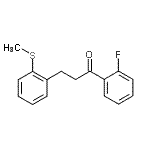 结构式 CAS# 898780-19-3, 1-(2-氟苯基)-3-[2-(甲硫基)苯基]-1-丙酮