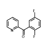 structure of CAS# 898780-21-7, (2,5-Difluorophenyl)(2-pyridinyl)methanone;2-(2,5-Difluorobenzoyl)pyridine