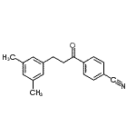 结构式 CAS# 898780-29-5, 4-[3-(3,5-二甲基苯基)丙酰]苯甲腈