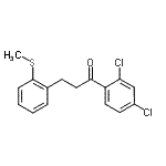 结构式 CAS# 898780-46-6, 1-(2,4-二氯苯基)-3-[2-(甲硫基)苯基]-1-丙酮
