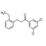 结构式 CAS# 898780-55-7, 1-(3,5-二氯苯基)-3-[2-(甲硫基)苯基]-1-丙酮