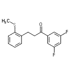 结构式 CAS# 898780-61-5, 1-(3,5-二氟苯基)-3-[2-(甲硫基)苯基]-1-丙酮