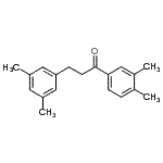 结构式 CAS# 898780-70-6, 1-(3,4-二甲基苯基)-3-(3,5-二甲基苯基)-1-丙酮